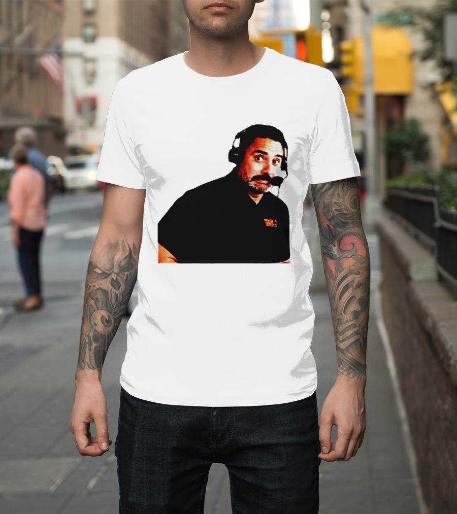Steve Sarkisian Headset Shocked Longhorns Face Meme T-Shirt
