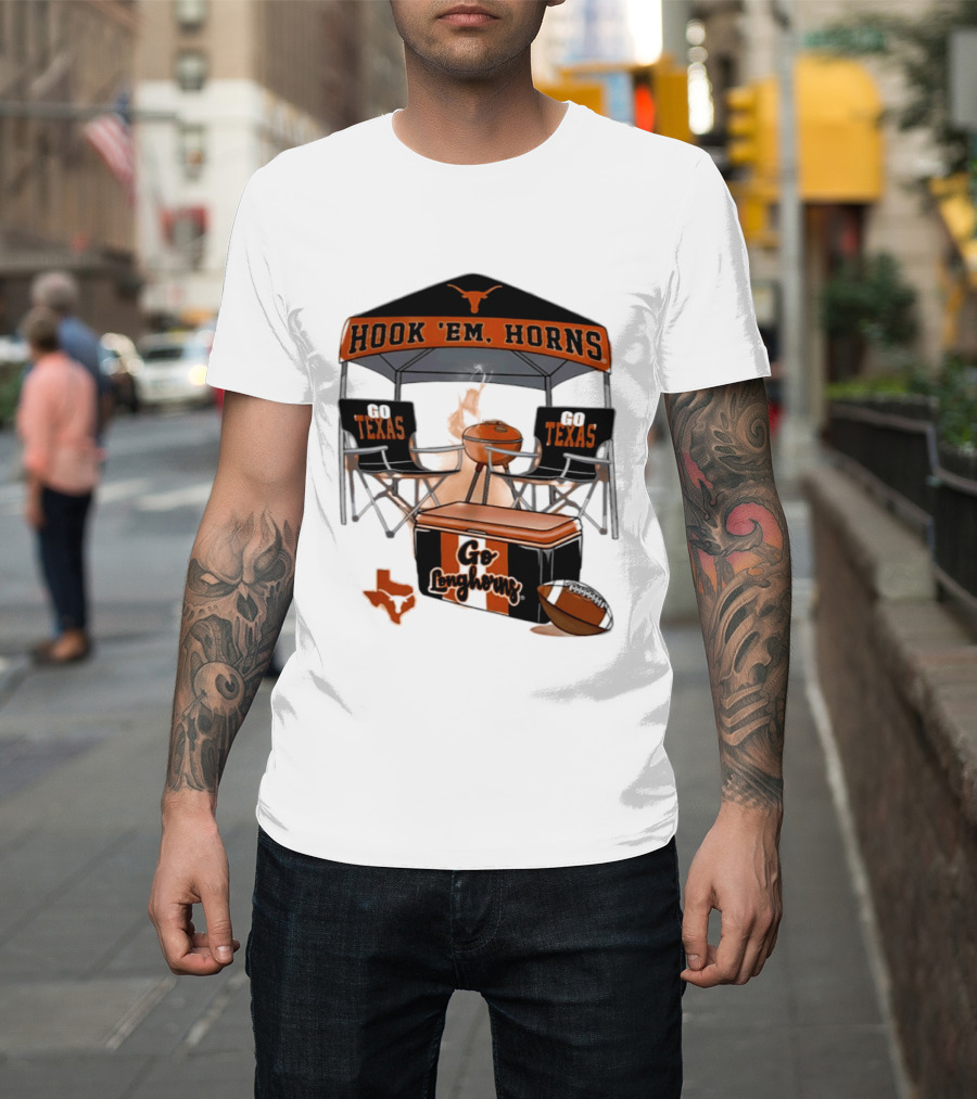 Texas Longhorns Hook 'Em Horns Go Texas 2026 NCAA Tailgater Hometown Football Fan Essentials T-Shirt