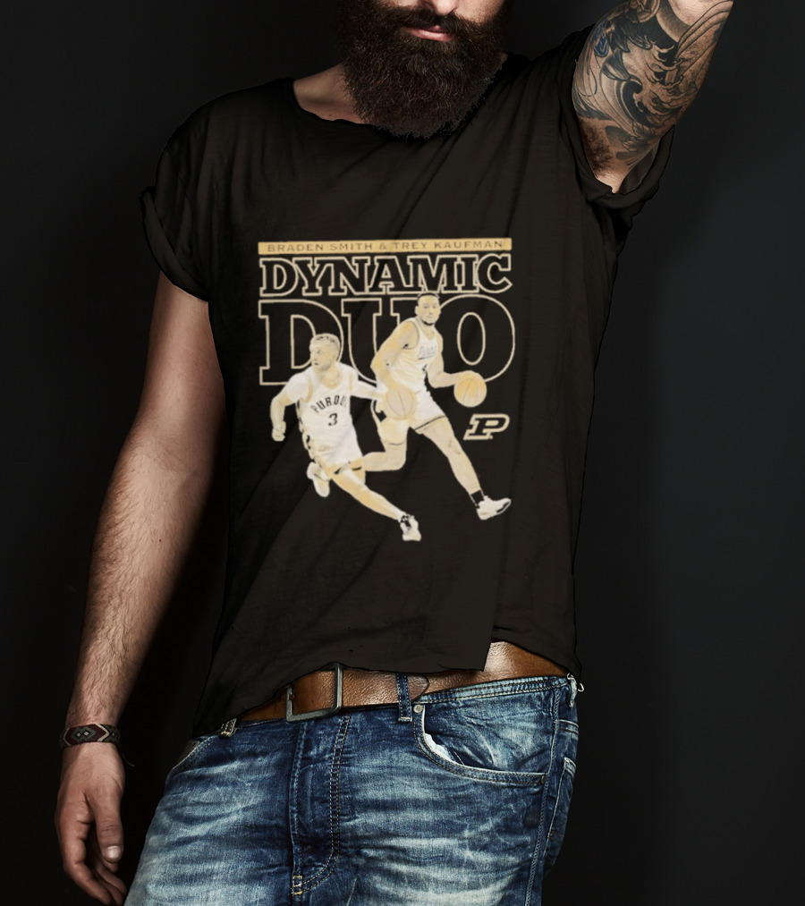 Braden Smith Trey Kaufman Dynamic Duo Purdue Boilermakers NCAA Basketball T-Shirt