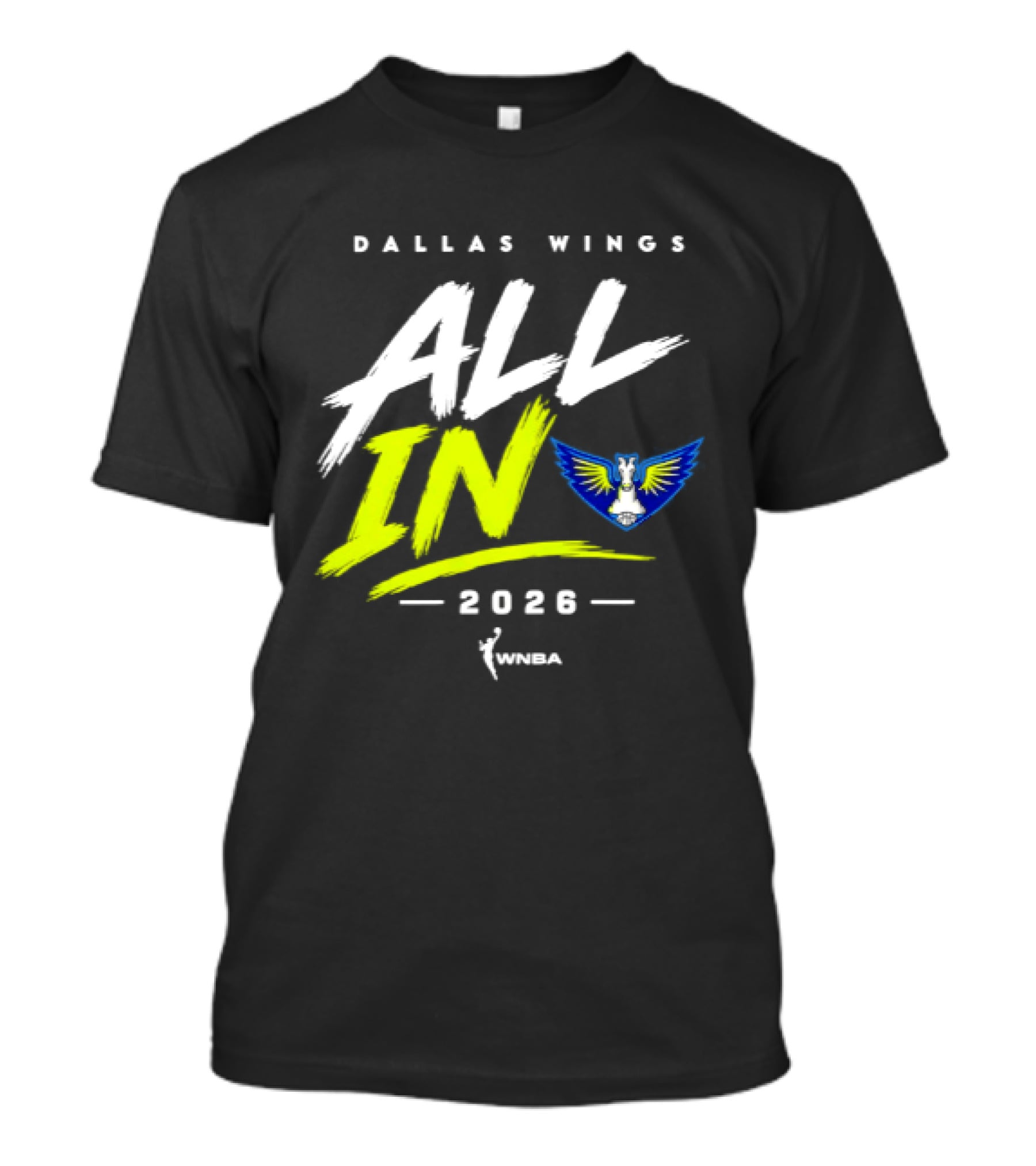 Dallas Wings WNBA All In 2026 Logo And Team Branding T-Shirt