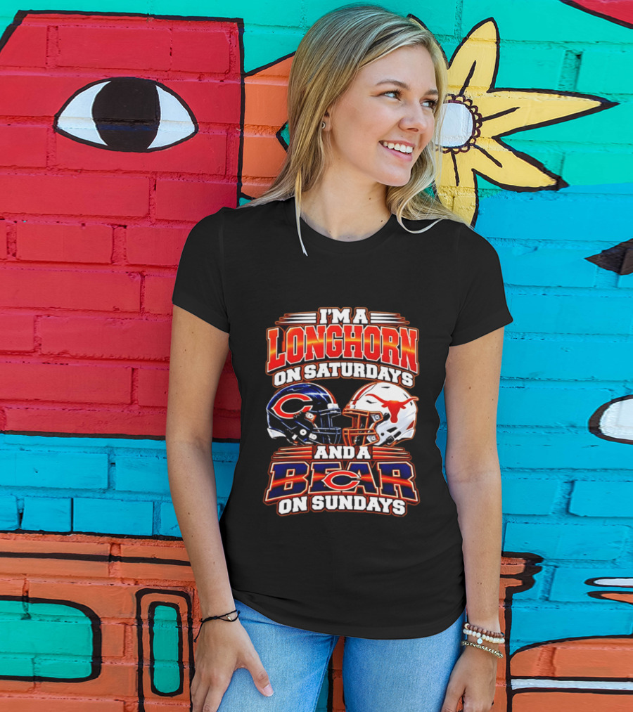 I'm A Longhorn On Saturdays And A Bear On Sundays Football Rivalry 2026 T-Shirt