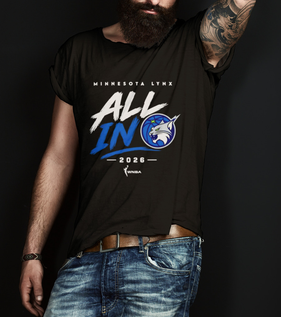 Minnesota Lynx All In 2026 WNBA Team Spirit T-Shirt