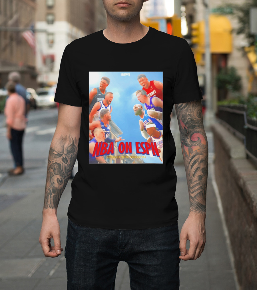 NBA On ESPN Brand New Season 2026 Opening Week Matchups T-Shirt