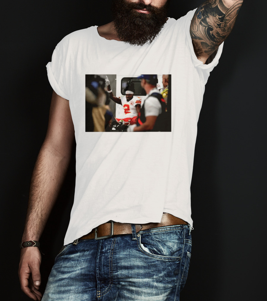 Tyquan Thornton Kansas City Chiefs Number 2 On Field Celebration 2026 T-Shirt