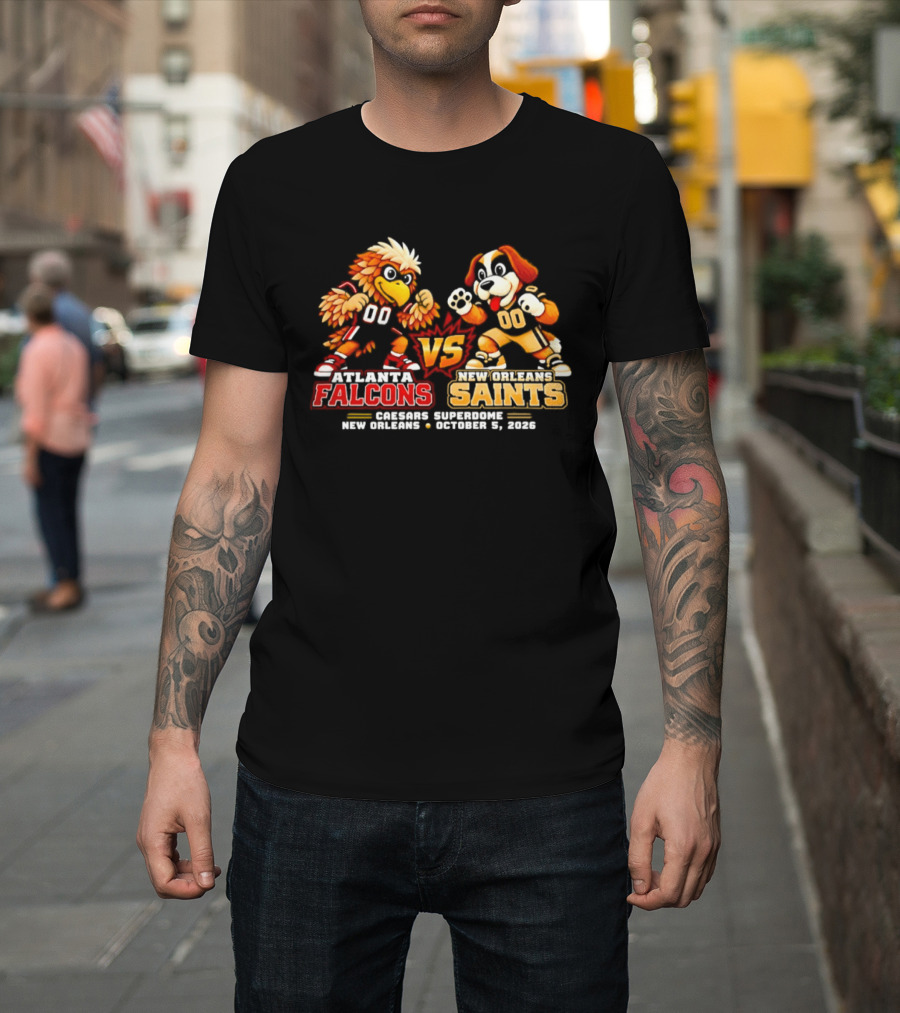 Atlanta Falcons Vs New Orleans Saints Madison Square New Orleans October 1 2020 Video Game T-Shirt