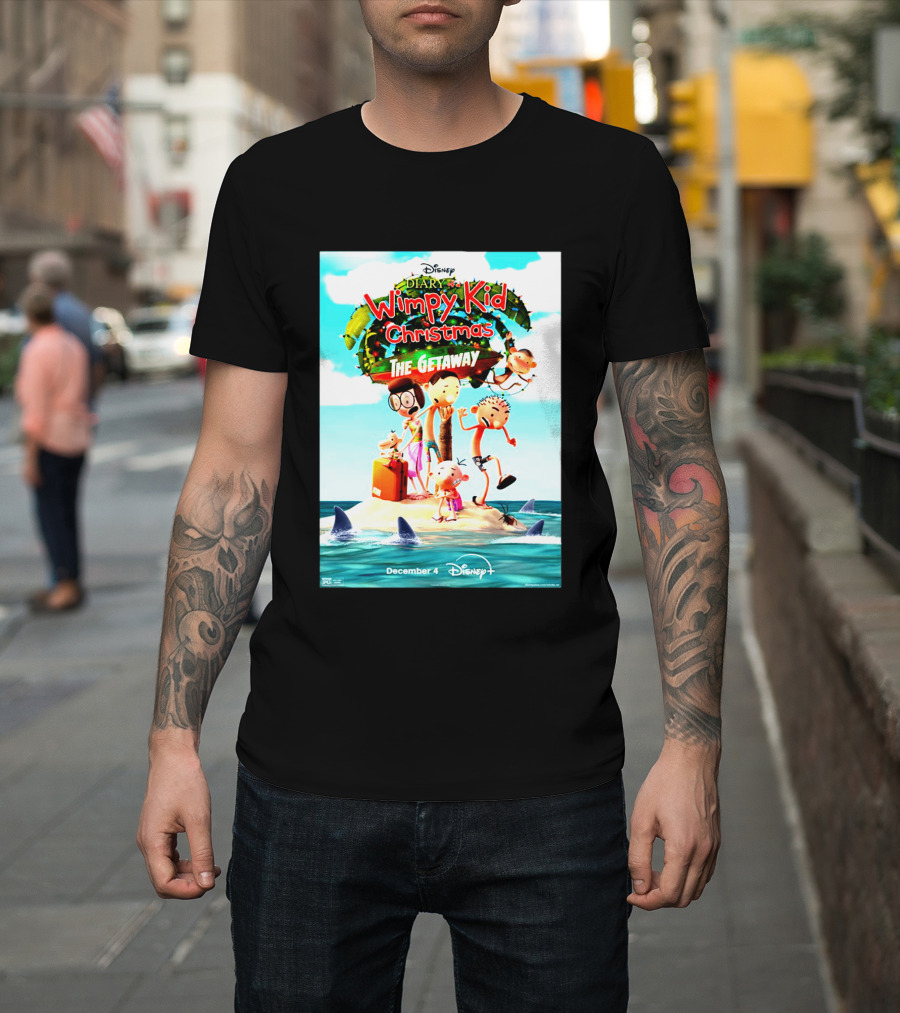 Disney Diary Of A Wimpy Kid Christmas The Getaway December 4 Disney+ T-Shirt