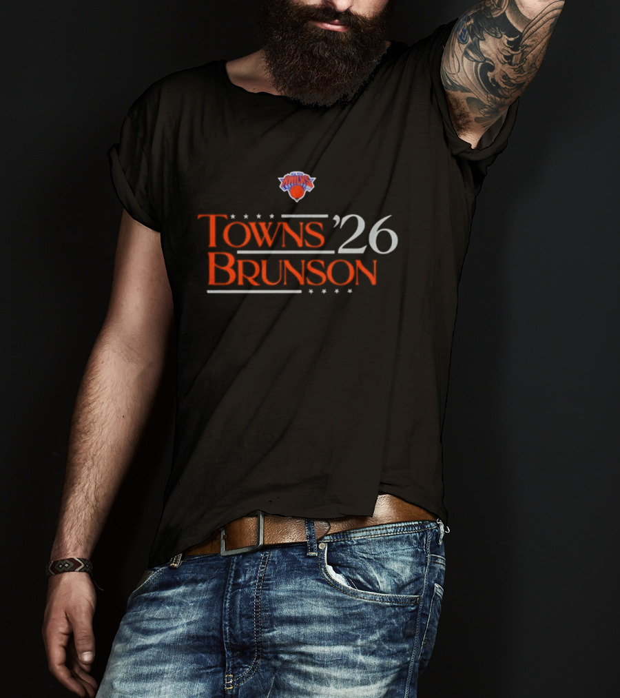 New York Knicks Towns Brunson '26 Campaign T-Shirt