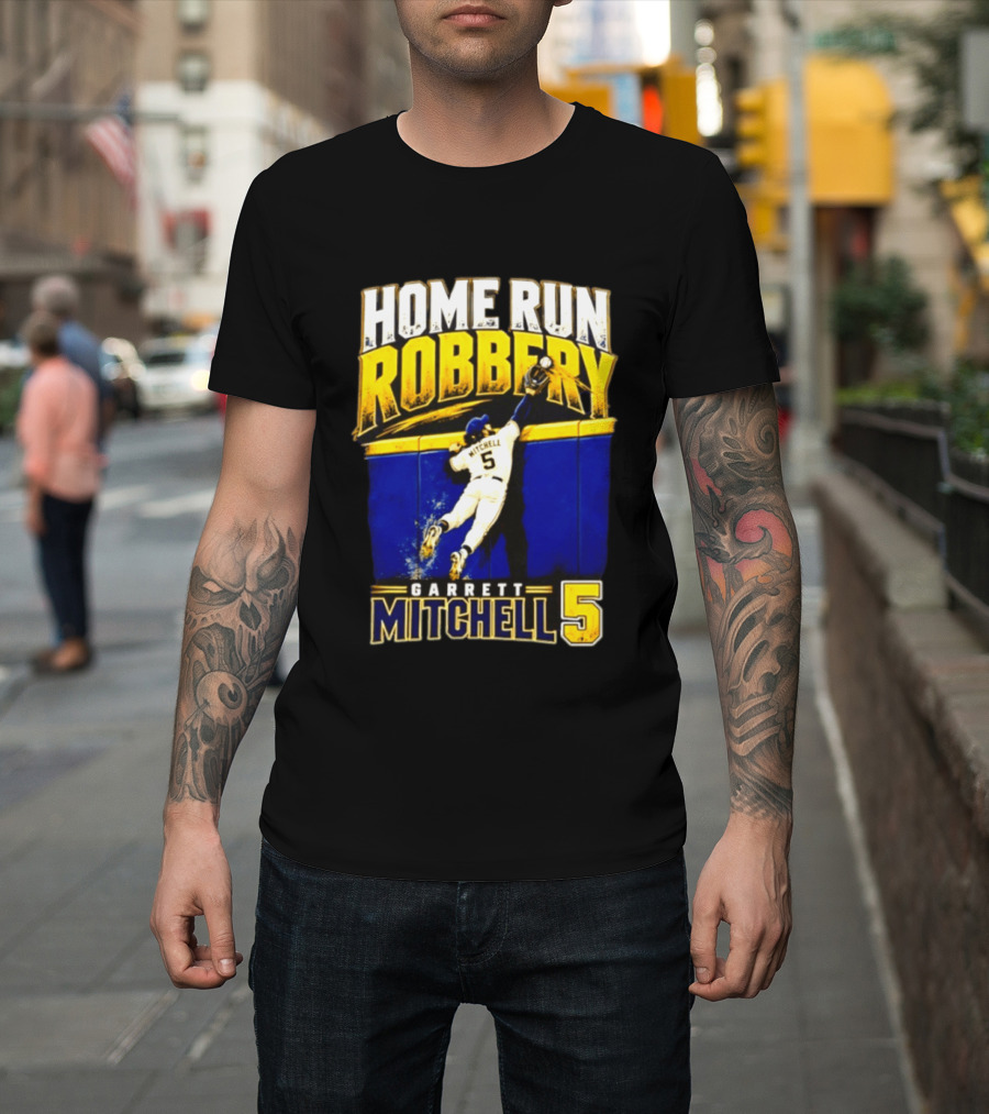 Home Run Robbery Garrett Mitchell 5 Milwaukee Brewers NLCS 2026 T-Shirt