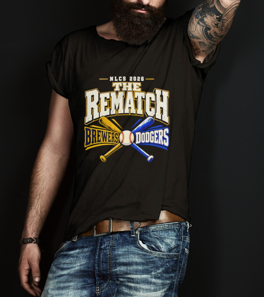 NLCS 2026 The Rematch Brewers Vs Dodgers T-Shirt