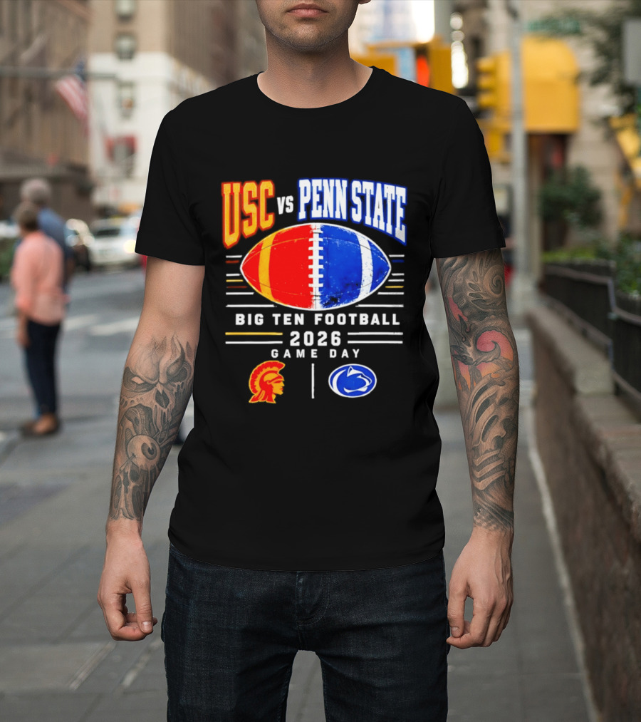 USC Vs Penn State Big Ten Football 2026 Game Day T-Shirt