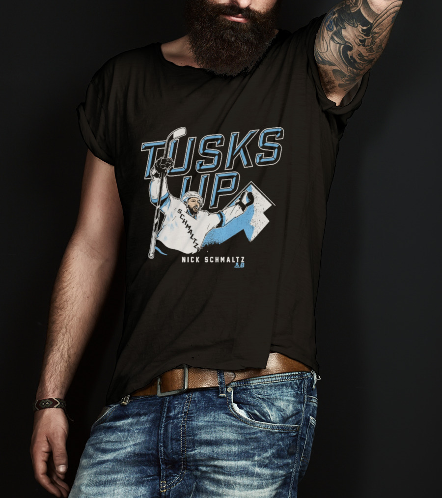 Nick Schmaltz Tusks Up Hockey Celebration T-Shirt
