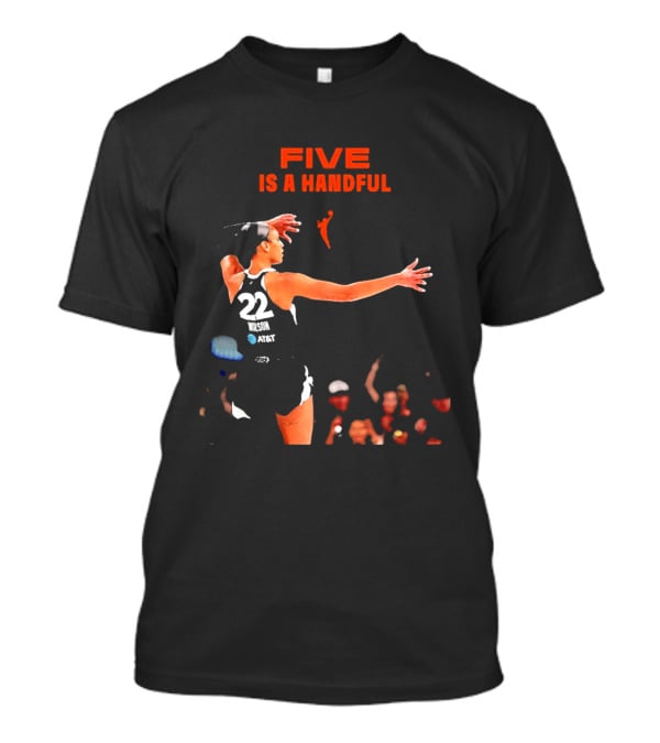 A'ja Wilson Las Vegas Aces 22 Five Is A Handful T-Shirt