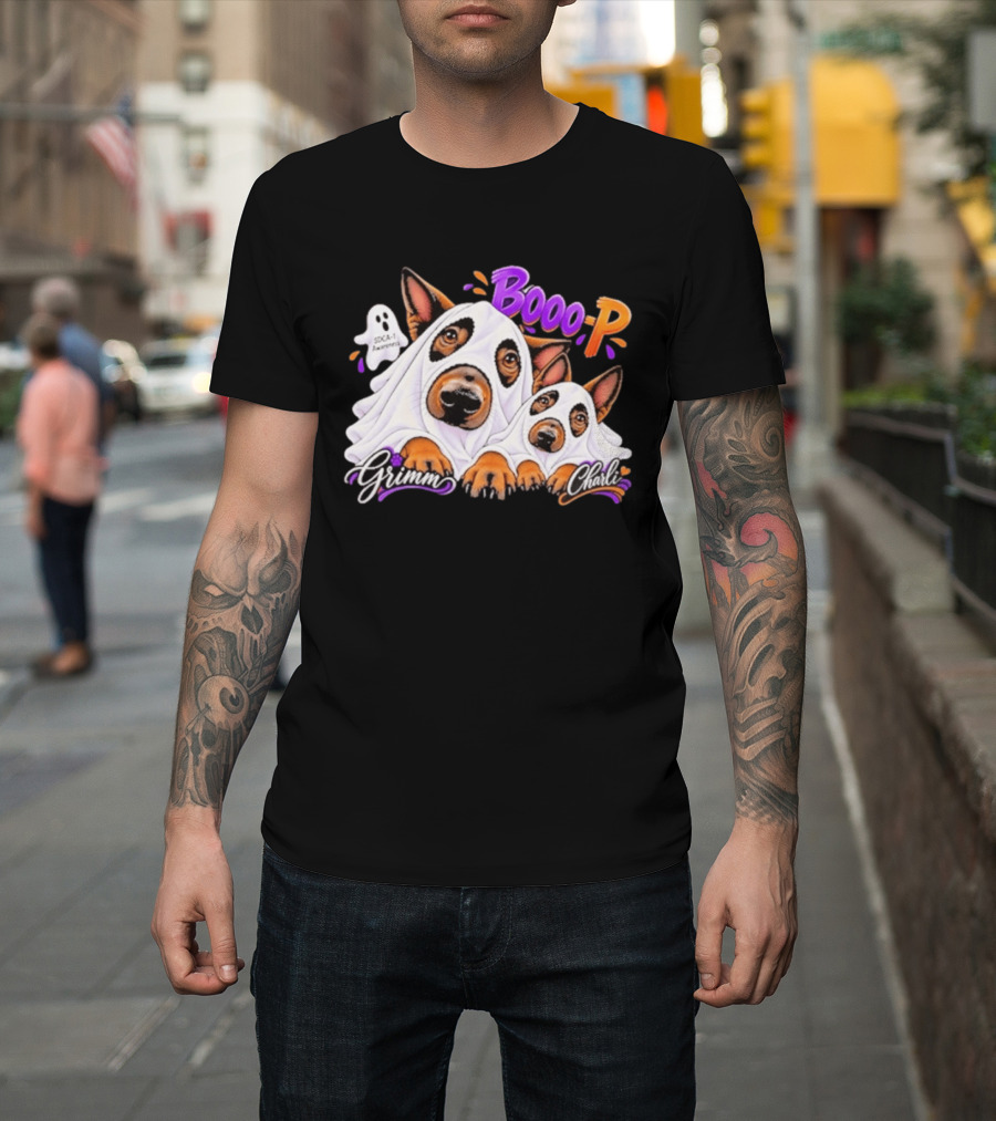 Grimm Charli Booo P SDCA 1 Awareness Comic Style Pooch Pals T-Shirt