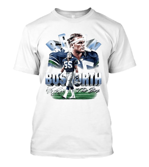 Brian Bosworth Seattle Seahawks The Boz 55 Iconic Football Legend T-Shirt