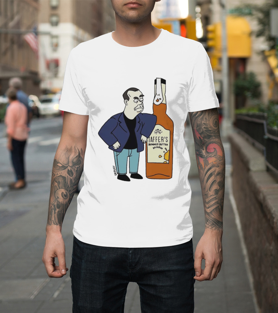 Jon Taffer Cartoon Browning Butter Bourbon Bar Rescue T-Shirt