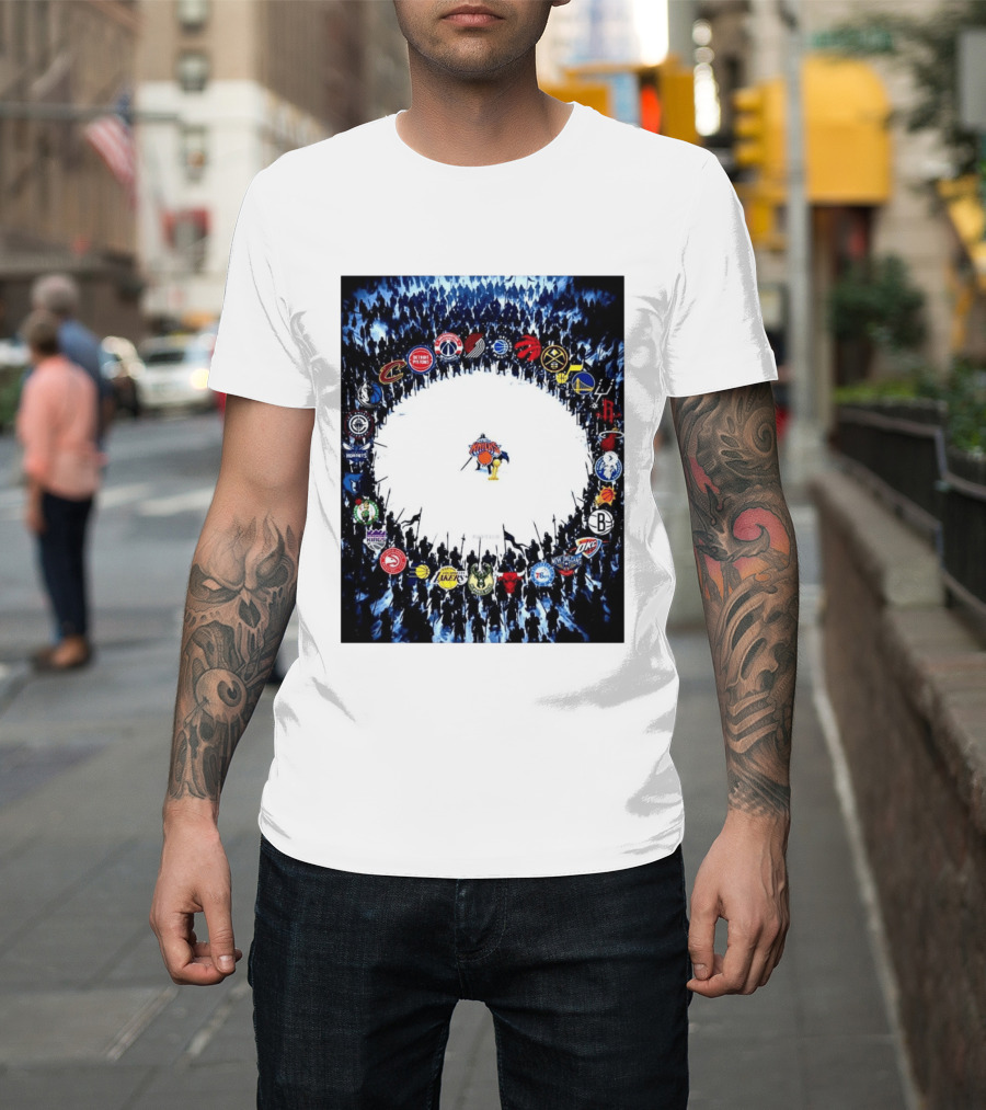 New York Knicks NBA Opponents Rivalry Battle Meme T-Shirt