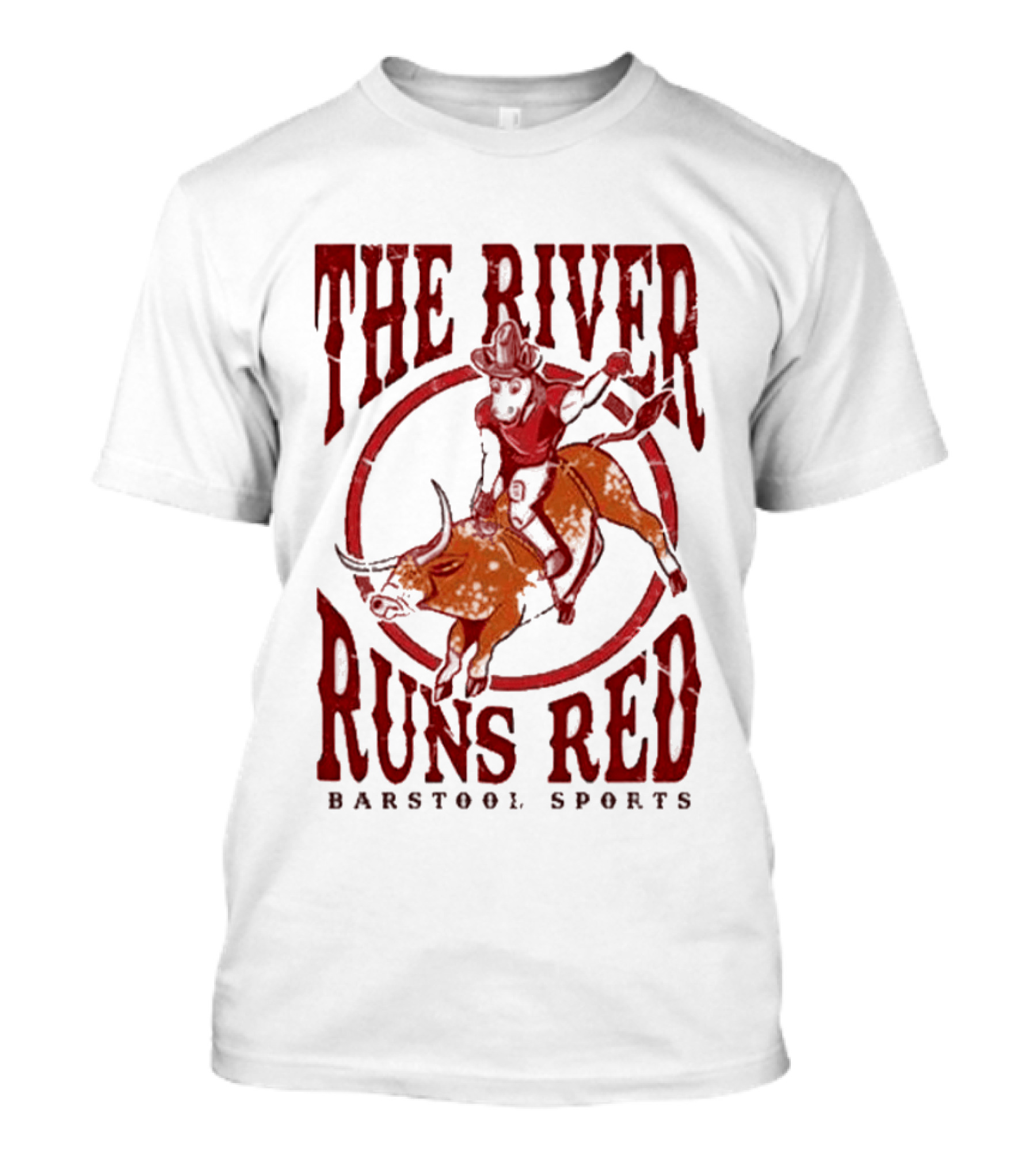 The River Runs Red Barstool Sports Oklahoma Sooners Beat Texas Longhorns 2026 T-Shirt