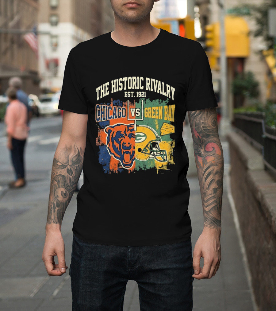 The Historic Rivalry Chicago Vs Green Bay Est 1921 T-Shirt