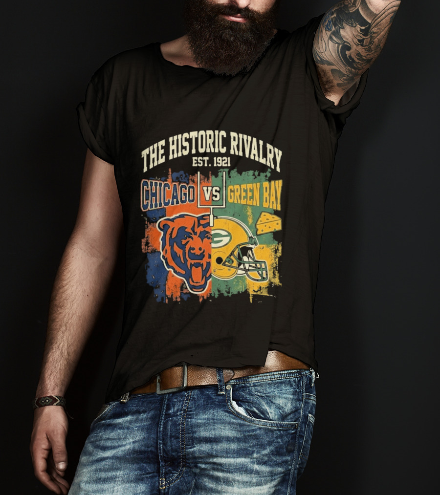 The Historic Rivalry Chicago Vs Green Bay Est 1921 T-Shirt