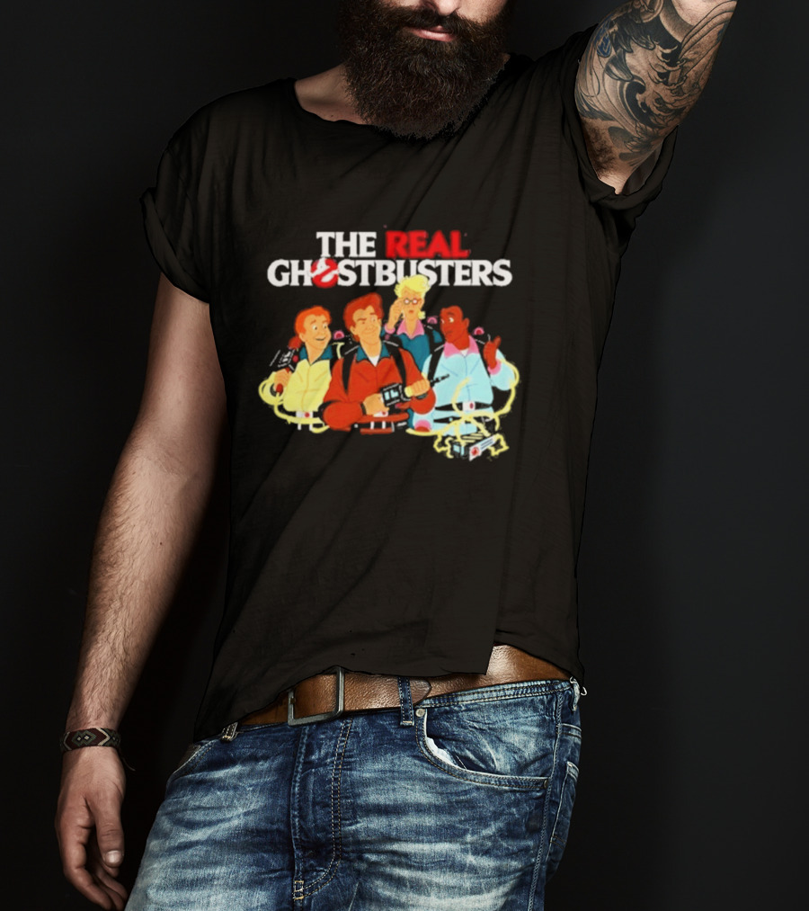 The Real Ghostbusters Investigators Retrokid Store Classic 80s Cartoon Team T-Shirt
