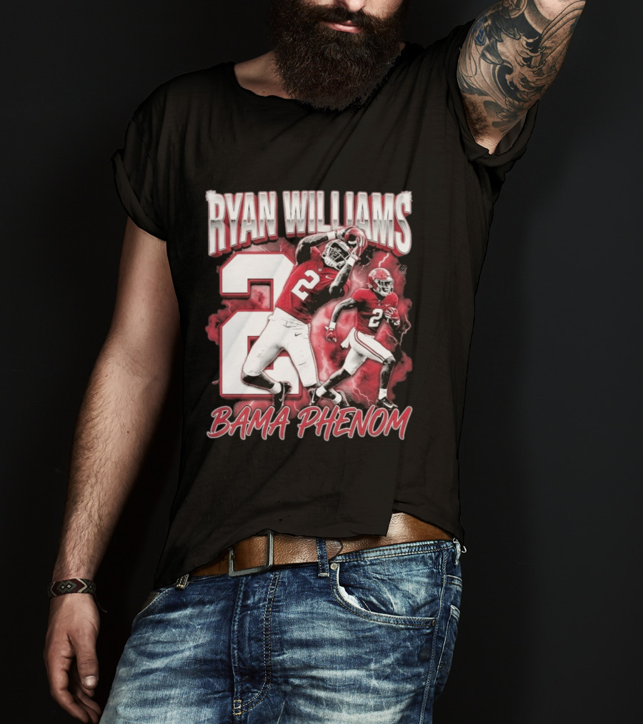 Ryan Williams Number 2 Bama Phenom Football T-Shirt