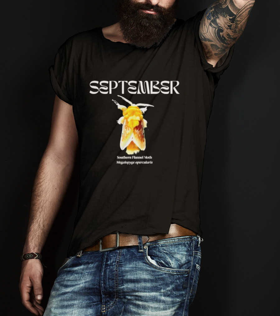 September Southern Flannel Moth Megalopyge Opercularis T-Shirt