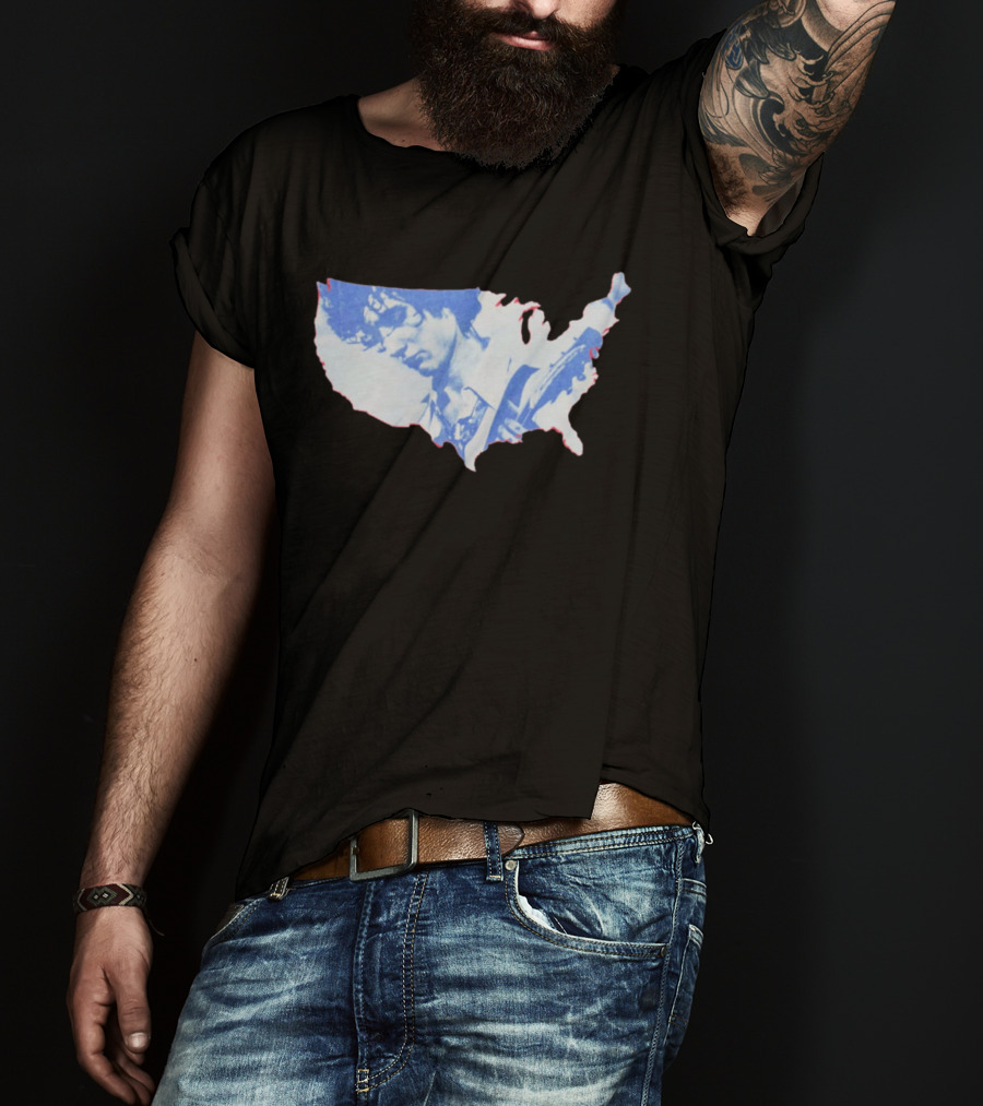 Sombr 2026 You Are The Reason Tour America USA Guitarist Map T-Shirt