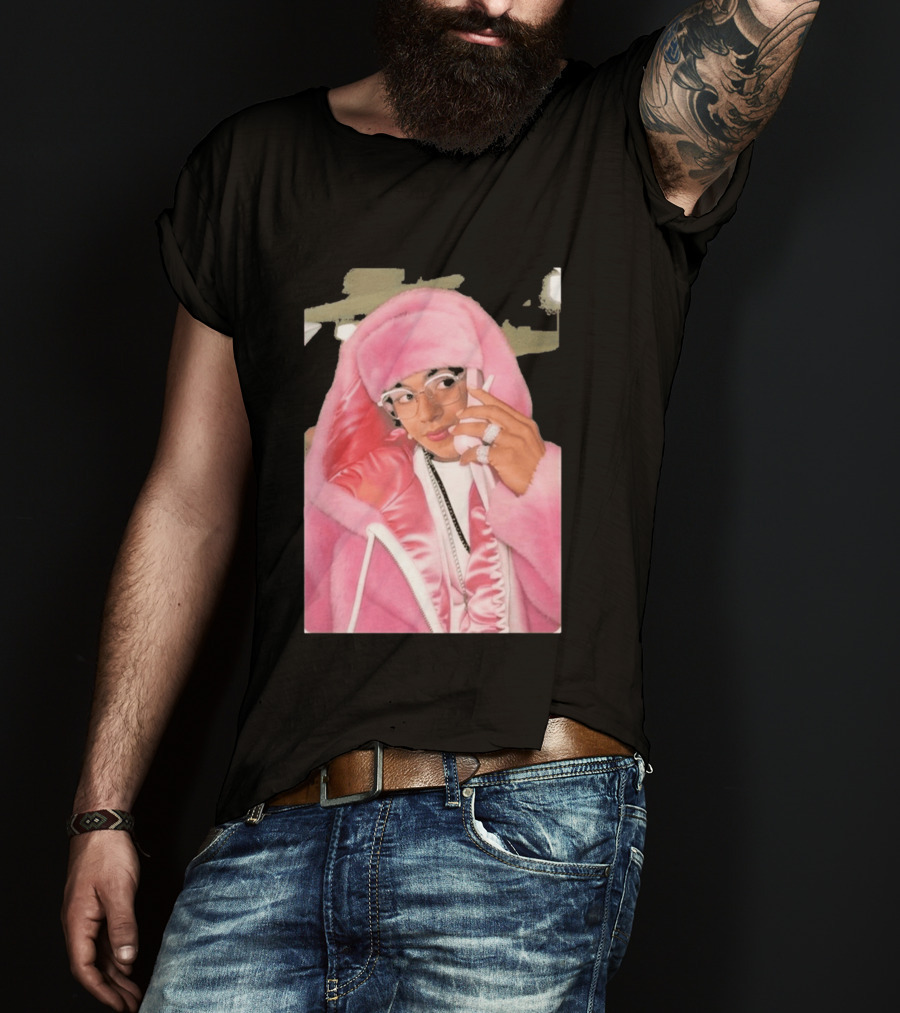 Hasan Piker Pink Fur Coat Style Darializa T-Shirt