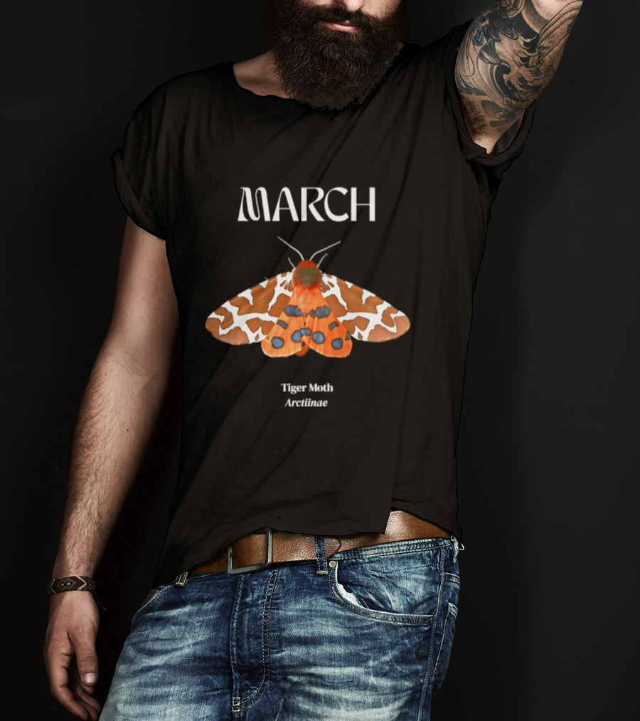 March Tiger Moth Arctiinae T-Shirt