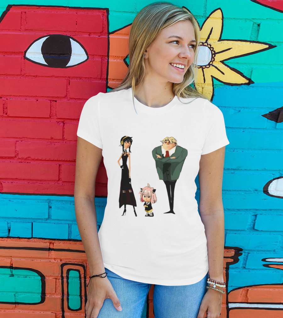 Despicable Me Spy X Family Crossover Cartoon Characters Meme T-Shirt