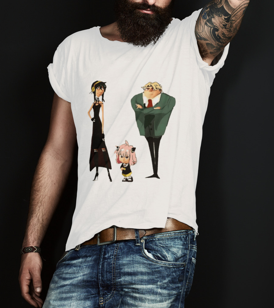Despicable Me Spy X Family Crossover Cartoon Characters Meme T-Shirt