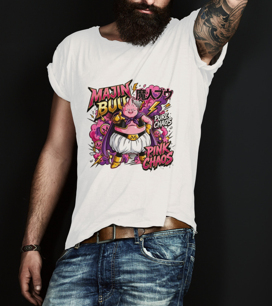 Majin Buu Pink Chaos Pure Chaos Dragon Ball Z T-Shirt