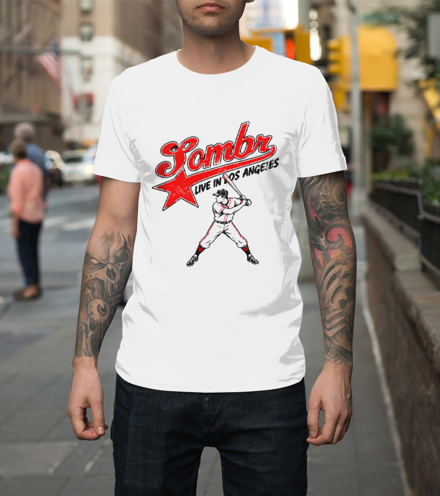 Sombr Live In Los Angeles 2026 Baseball Event At The Forum October 10 2026 T-Shirt
