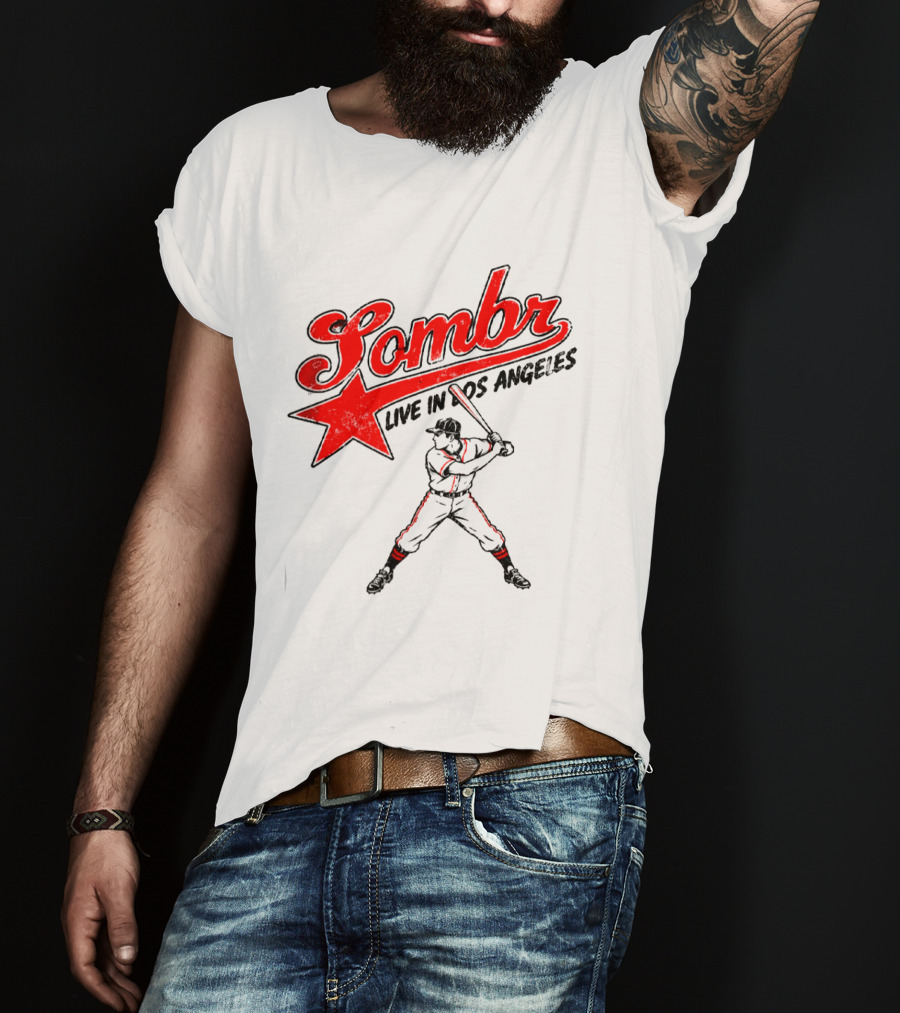 Sombr Live In Los Angeles 2026 Baseball Event At The Forum October 10 2026 T-Shirt