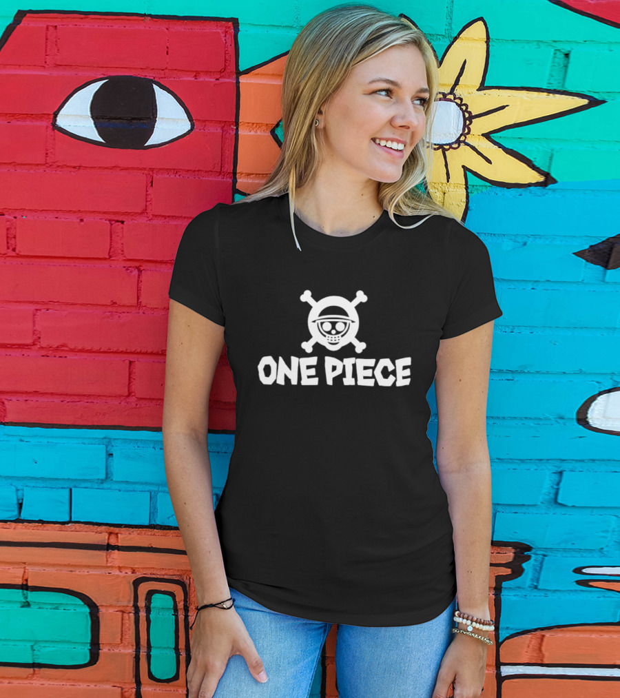 One Piece Straw Hat Skull And Crossbones Anime T-Shirt