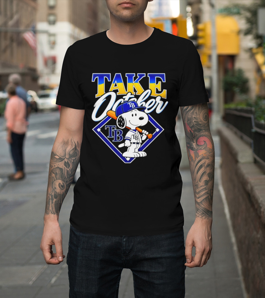Tampa Bay Rays Take October Snoopy TB 2026 Postseason T-Shirt