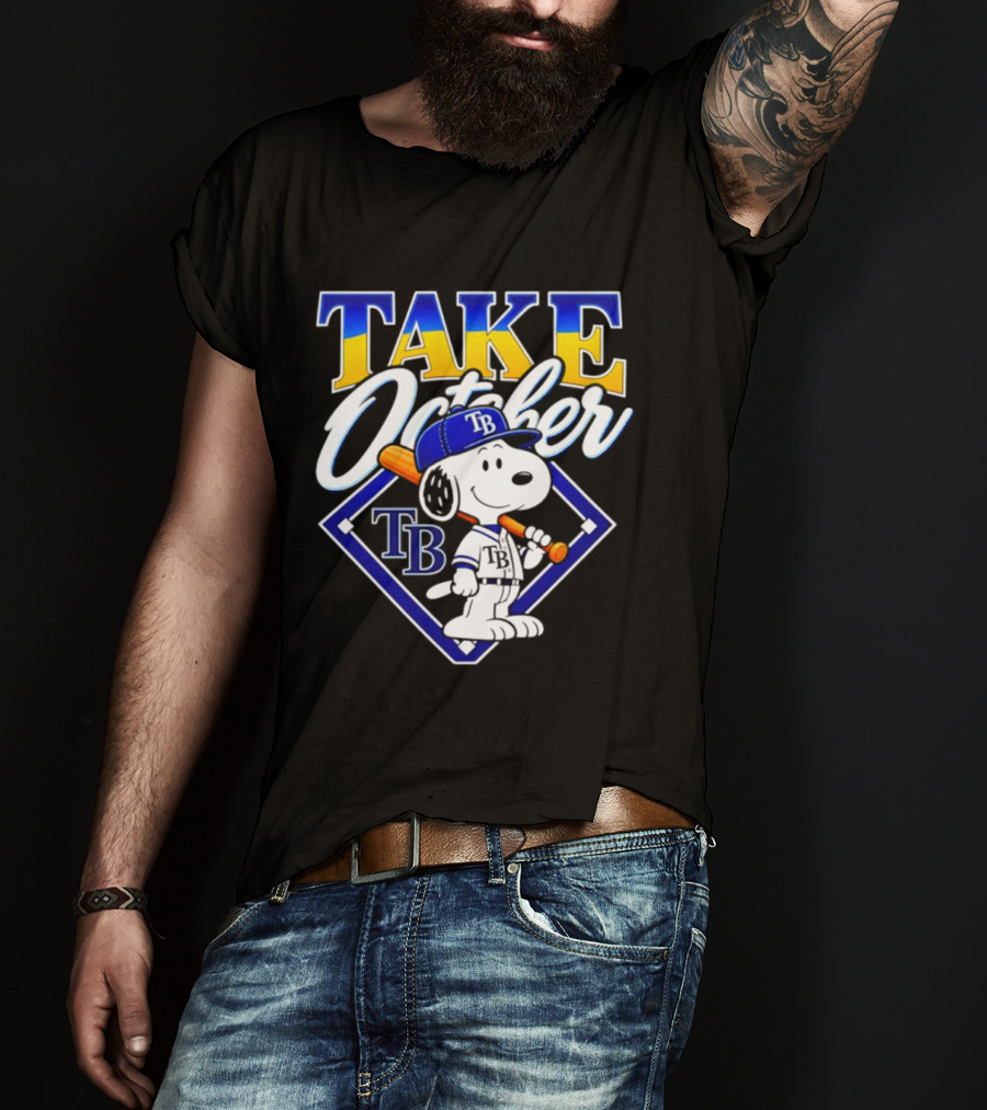 Tampa Bay Rays Take October Snoopy TB 2026 Postseason T-Shirt