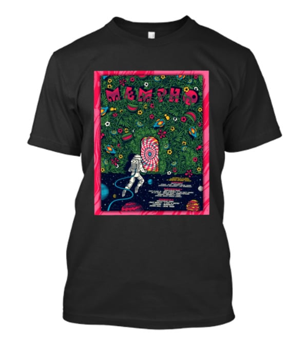 Mempho Festival 2026 October 9 10 Radians Amphitheater Memphis Botanic Garden Astronaut Cosmic Floral T-Shirt