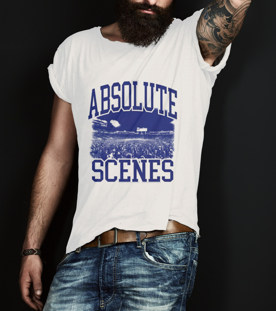 Absolute Scenes Lexington Blue Stadium Crowd Event T-Shirt