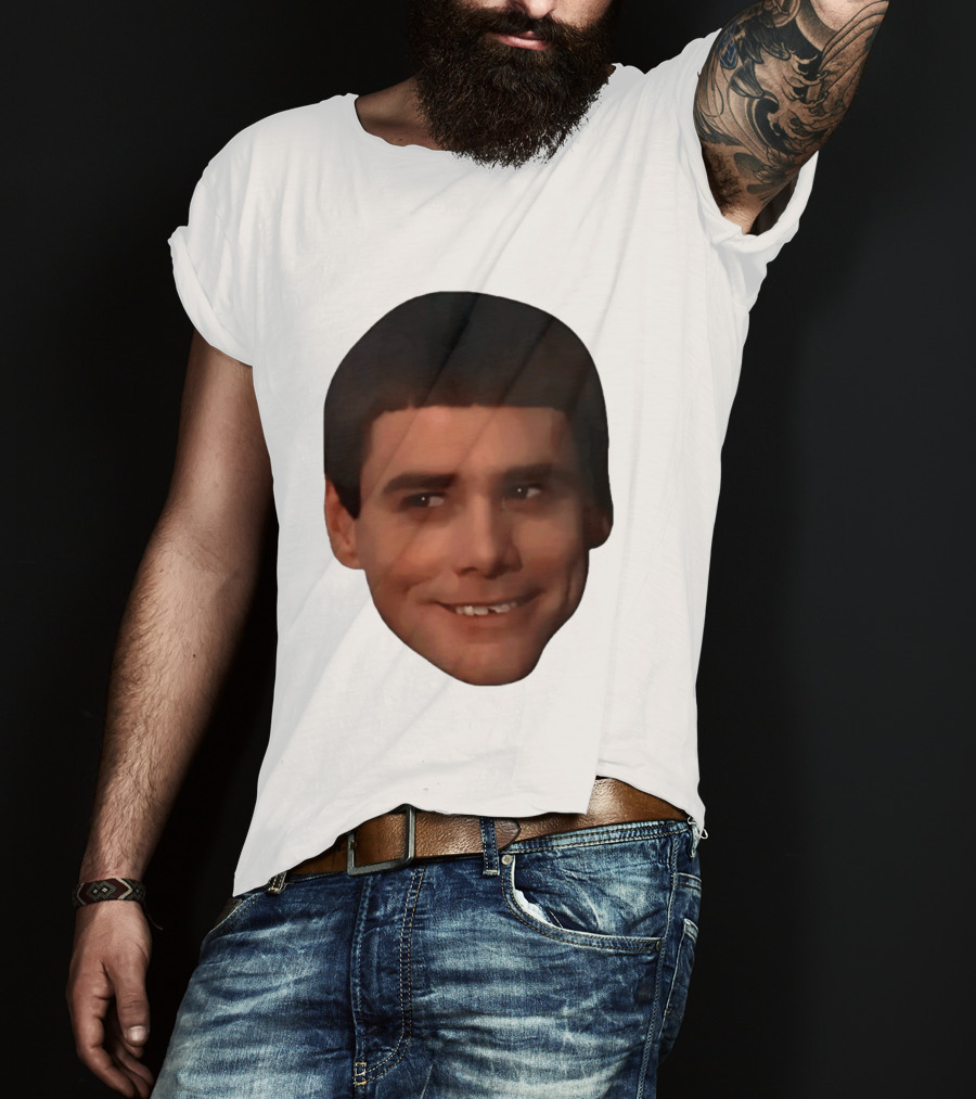 Jim Carrey Lloyd Christmas Dumb And Dumber Face Meme T-Shirt