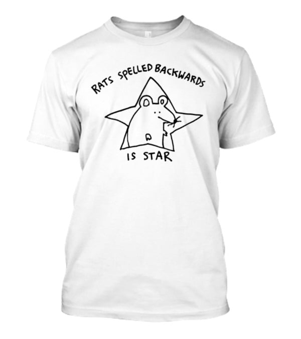 Rats Spelled Backwards Is Star Wordplay Frog T-Shirt