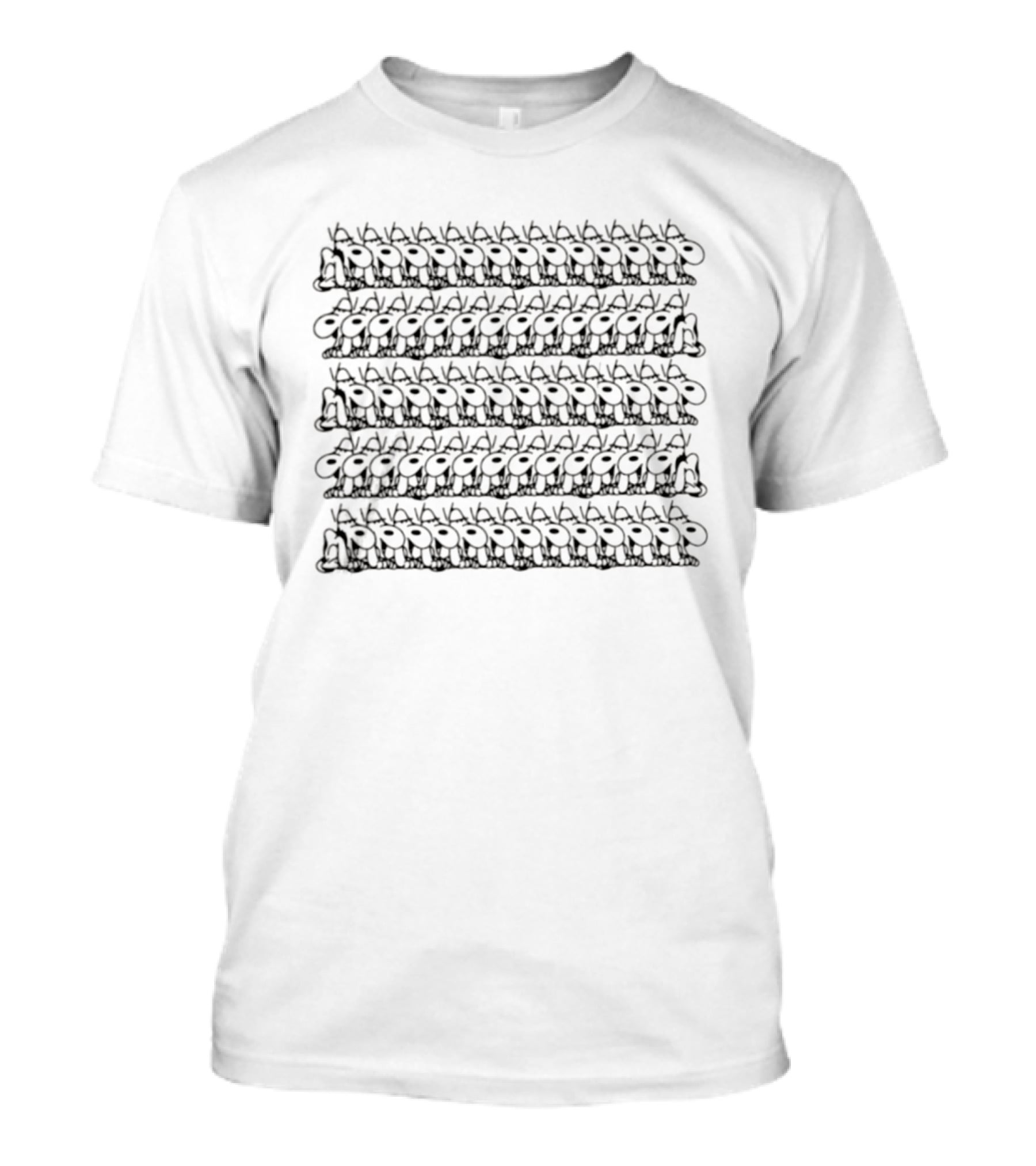 Snoopy Repeating Pattern Peanuts Cartoon Dog T-Shirt