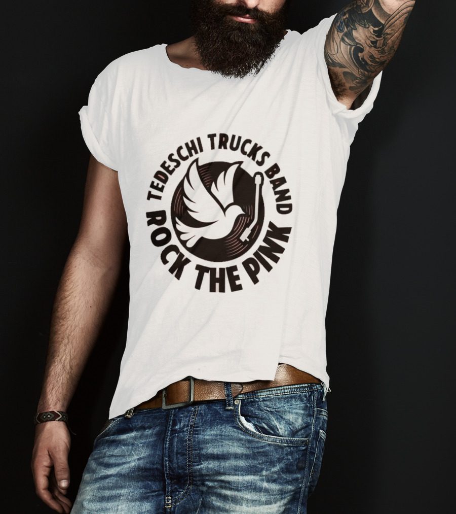 Tedeschi Trucks Band Rock The Pink 2026 Dove Vinyl Drumstick T-Shirt