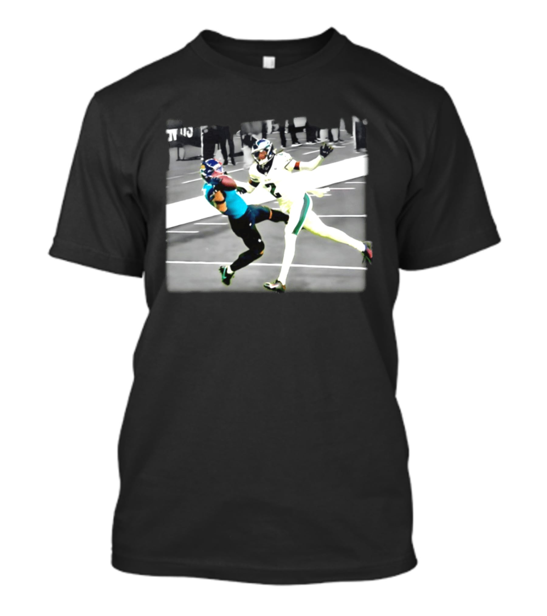 Jacksonville Jaguars Vs Philadelphia Eagles NFL Duel Action T-Shirt