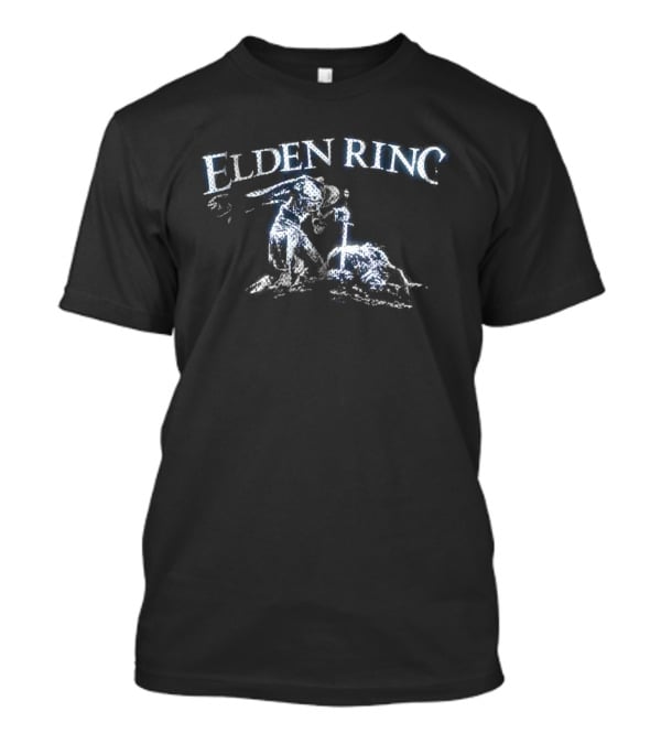 Dark Souls Welcome Skateboards Elden Ring Tarnished Knight Battle T-Shirt