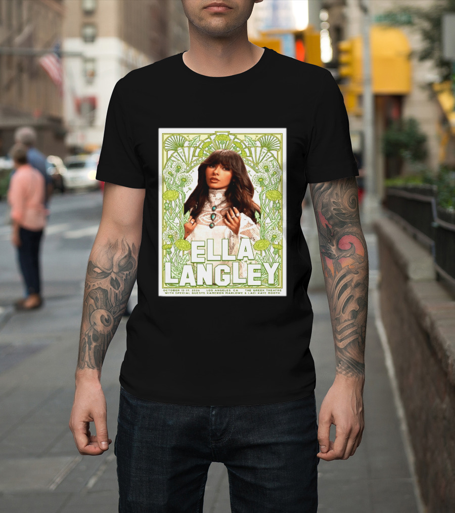 Ella Langley Live At The Greek Theatre Los Angeles October 13 14 2026 With Special Guests Kameron Marlowe Laci Kaye Booth T-Shirt