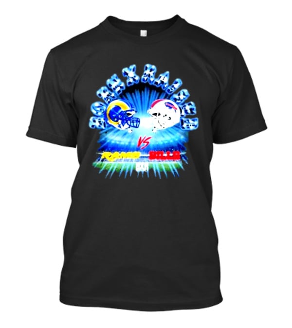 Max Krause Los Angeles Rams Vs Buffalo Bills October 12 2026 Sofi Stadium T-Shirt