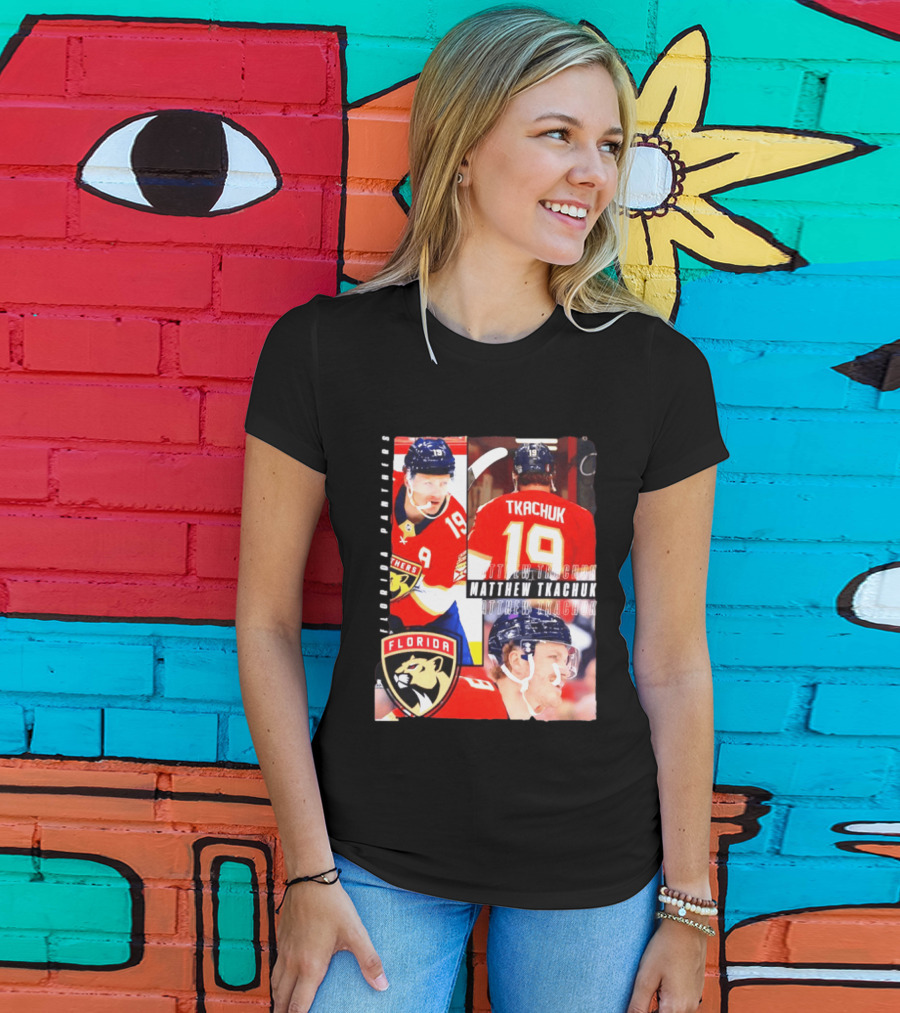 Florida Panthers Matthew Tkachuk Number 19 Hockey Spotlight T-Shirt