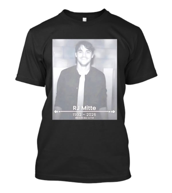 RJ Mitte 1992 2026 Breaking Bad Actor Memorial T-Shirt