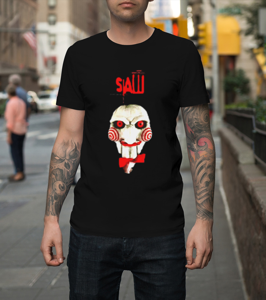 Saw Billy The Puppet Jigsaw Horror Movie Halloween T-Shirt